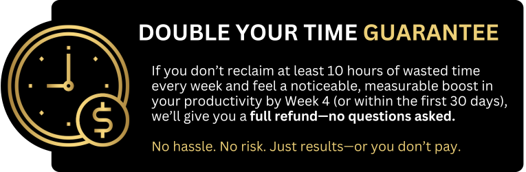 DOUBLE YOUR TIME GUARANTEE (LOVE the first two lessons or get your money back) (2)